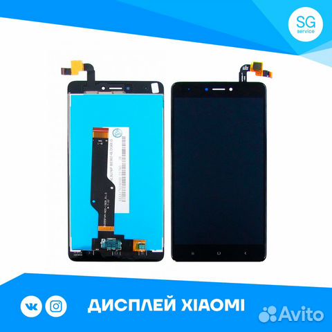 Дисплей Xiaomi Redmi Note 4X Черный