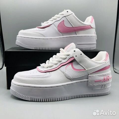 Кроссовки Nike Air Force 1 Shadow White Pink Кроссовки Nike Air Force 1 Shadow White Pink