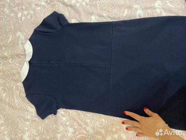 Платье школьное темно-синее 146