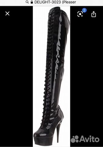 Сапоги фетиш pleaser 39-40