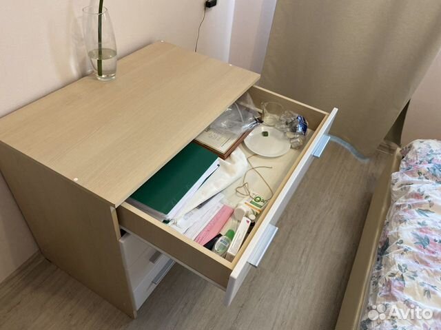 Комод белый / дуб морена Комод белый / дуб морена