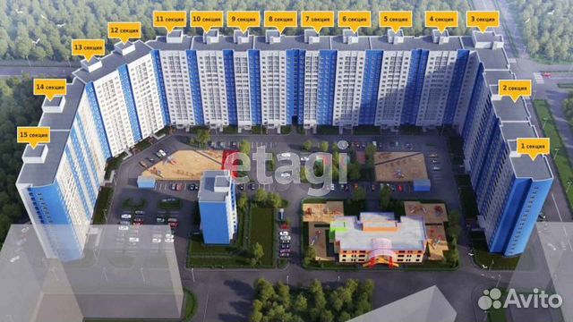 1-к квартира, 40.7 м², 12/16 эт.