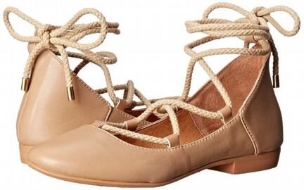 Новые кожаные балетки на шнуровке kelsi dagger