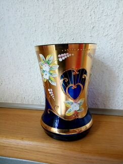 Ваза богемское стекло
