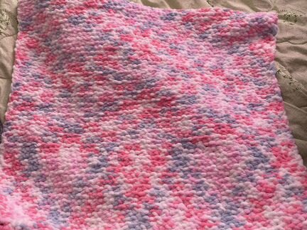 Вязаный плед ручная работа 68/64