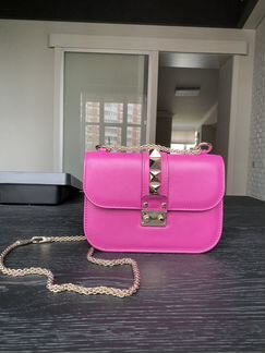 Сумка Valentino Glam Lock фуксия