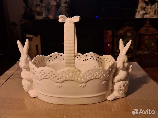 Конфетница бонбоньерка корзинка зайцы