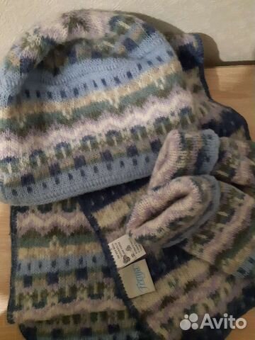 Комплект шапка и шарф женский