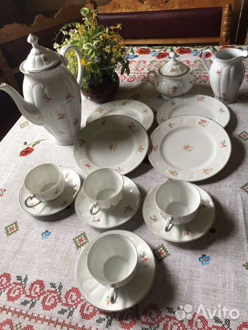 Шуман антиквариат столетний сервиз 1918-1929 Бавар