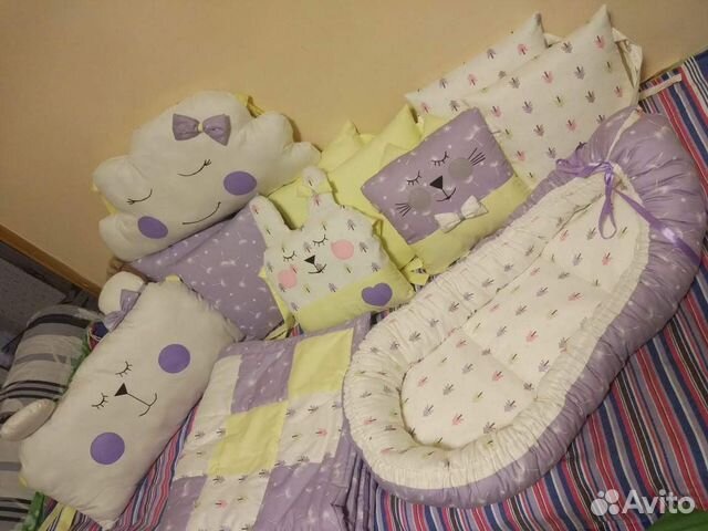 Бортики, кокон, одеяльце в детскую кроватку