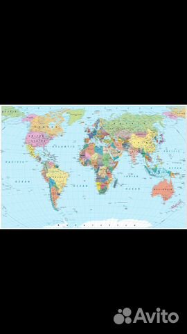 Фотообои Карта мира