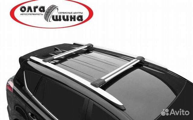 Багажник на рейлинги Люкс хантер l46 r