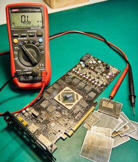 Ремонт обслуживание видеокарт/ реболл