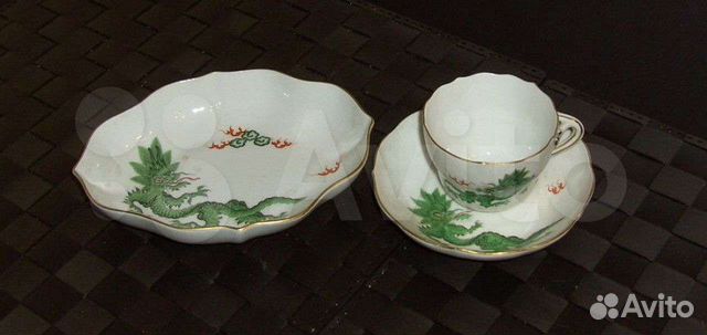 Антикварный кофейный набор Meissen (Мейсен) 1934г