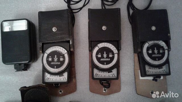 Фотоэкспонометры, фотовспышки, переход.ссср