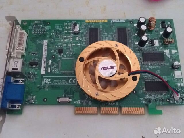 Видеокарта AGP Asus V9520/TD 128 MB