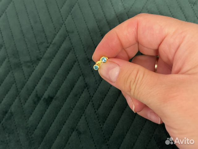 Сережки позолоченные