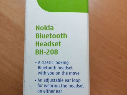 Bluetooth гарнитура Nokia bh 208