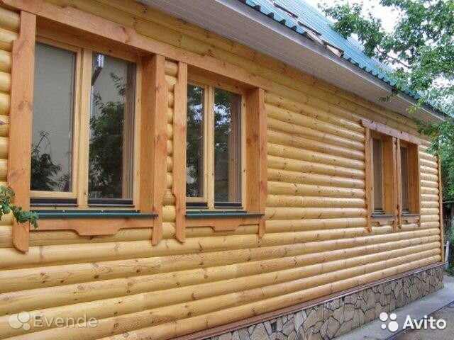 Дома из бруса под блок хаус