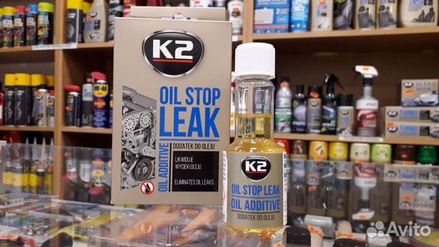 Жидкий сальник двигателя K2 Oil Stop Leak