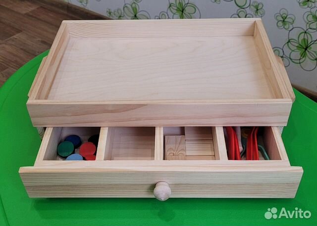 Логопед Поднос выдвижным ящиком