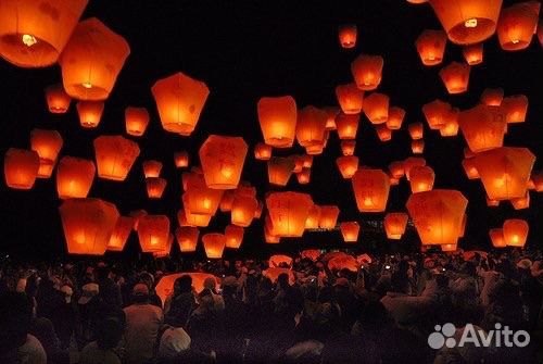 Небесные фонарики Свечи в торт