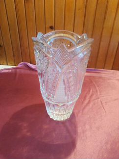 Ваза винтажная 1970-х годов, Богемский хрусталь