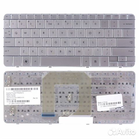 Клавиатура для HP Mini 311 Pavilion dm1-1000 Сереб