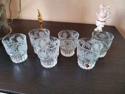 Стопка рюмки хрустальные