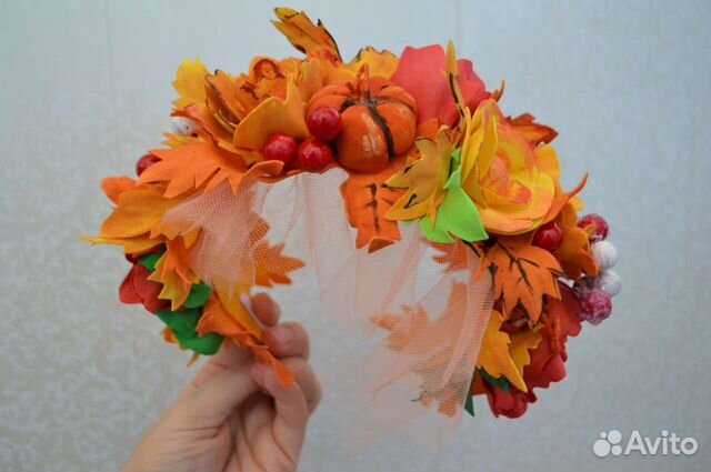 Ободок для волос ручной работы
