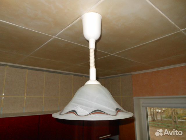 Плафон потолочный матовое стекло новый в сборе