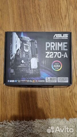 Материнская плата LGA 1151 Asus prime Z270 A