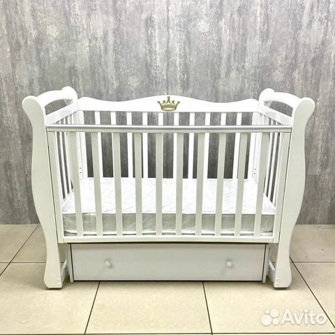 Кроватка для новорожденных с ящиком