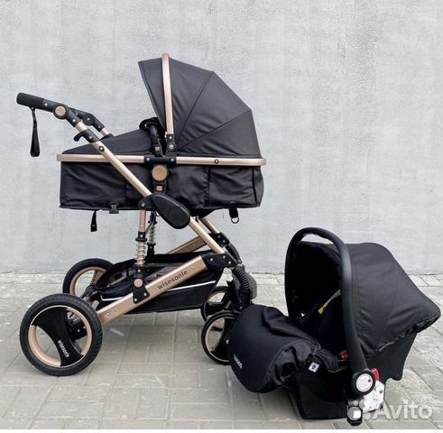 Коляска Luxmom (Belecoo) Wisesonle Q3 2в1 или 3в1