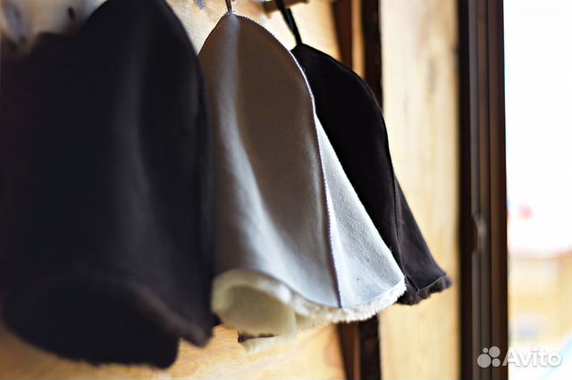 Банная шапка из натуральной овчины, меховая шапка