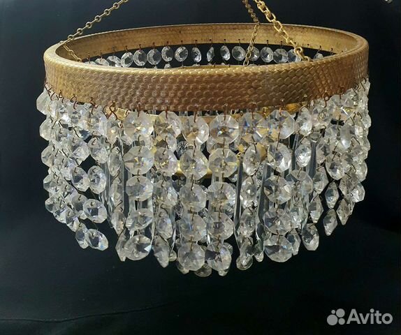 Винтажная Люстра хрустальная чехословакия СССР