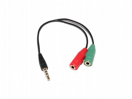 Аудио-переходник на микрофон и наушники Mini Jack