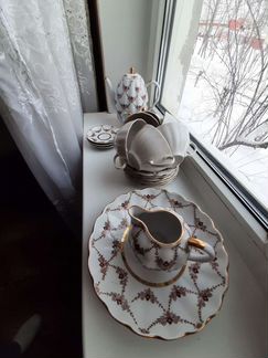 Чайный кофейный сервиз фарфор СССР