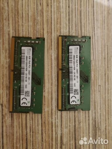 Sk Hynix 2 по 8 гб SO-dimm DDR4