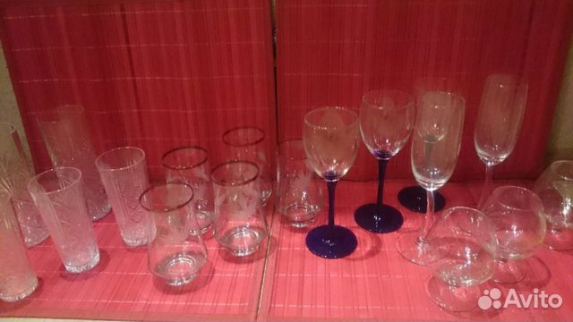 Фужеры рюмки бокалы стаканы хрусталь