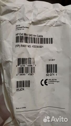 Кабель HP Ext Mini SAS 4m Cable 432238-B21