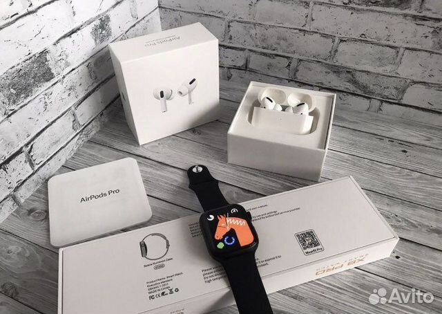 Apple watch 8 + Airpods pro / Pro 2 / гарантия