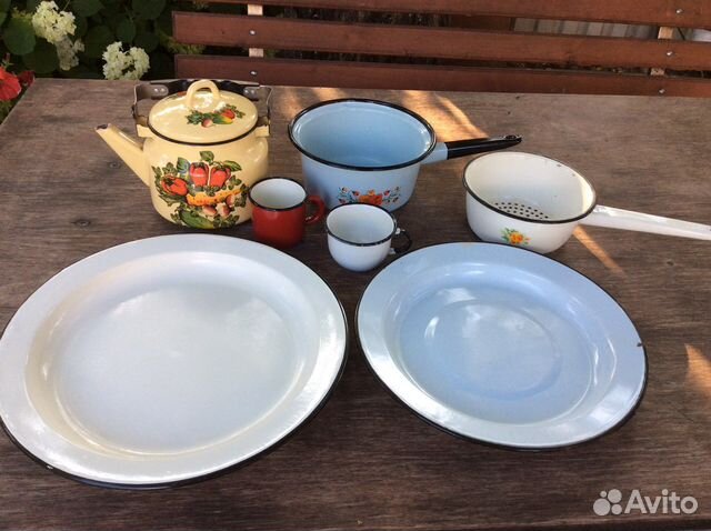 Эмалированная посуда СССР