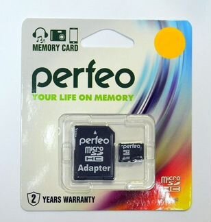 Карта памяти 128gb.Perfeo microsdxc class 10 UHS-1