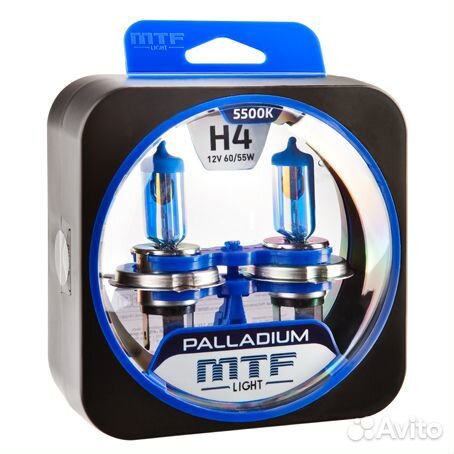 Лампа галогенная MTF H4 Palladium 5500k
