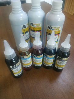 Чернила для Canon все 5 цветов 0,1 и 0,5 литра