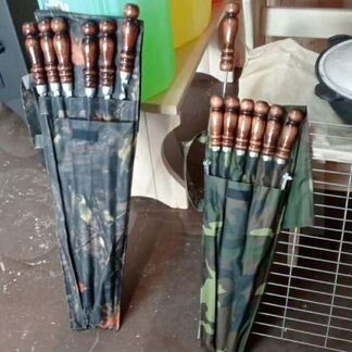 Набор шампуров 500 мм (6 шт. в чехле + таганок)