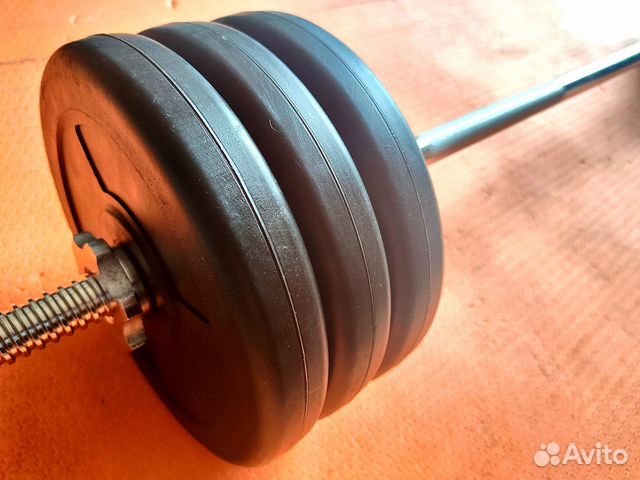 Штанга от 20 кг. Разборная. (6 по 2,5 кг + гриф)