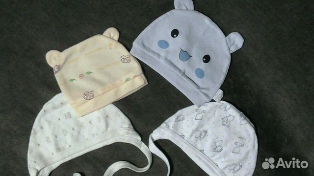 Шапочки и чепчики для новорожденных
