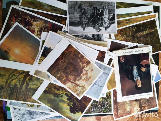 Открытки старые с 1958 по 1983 год. 71шт. Живопись